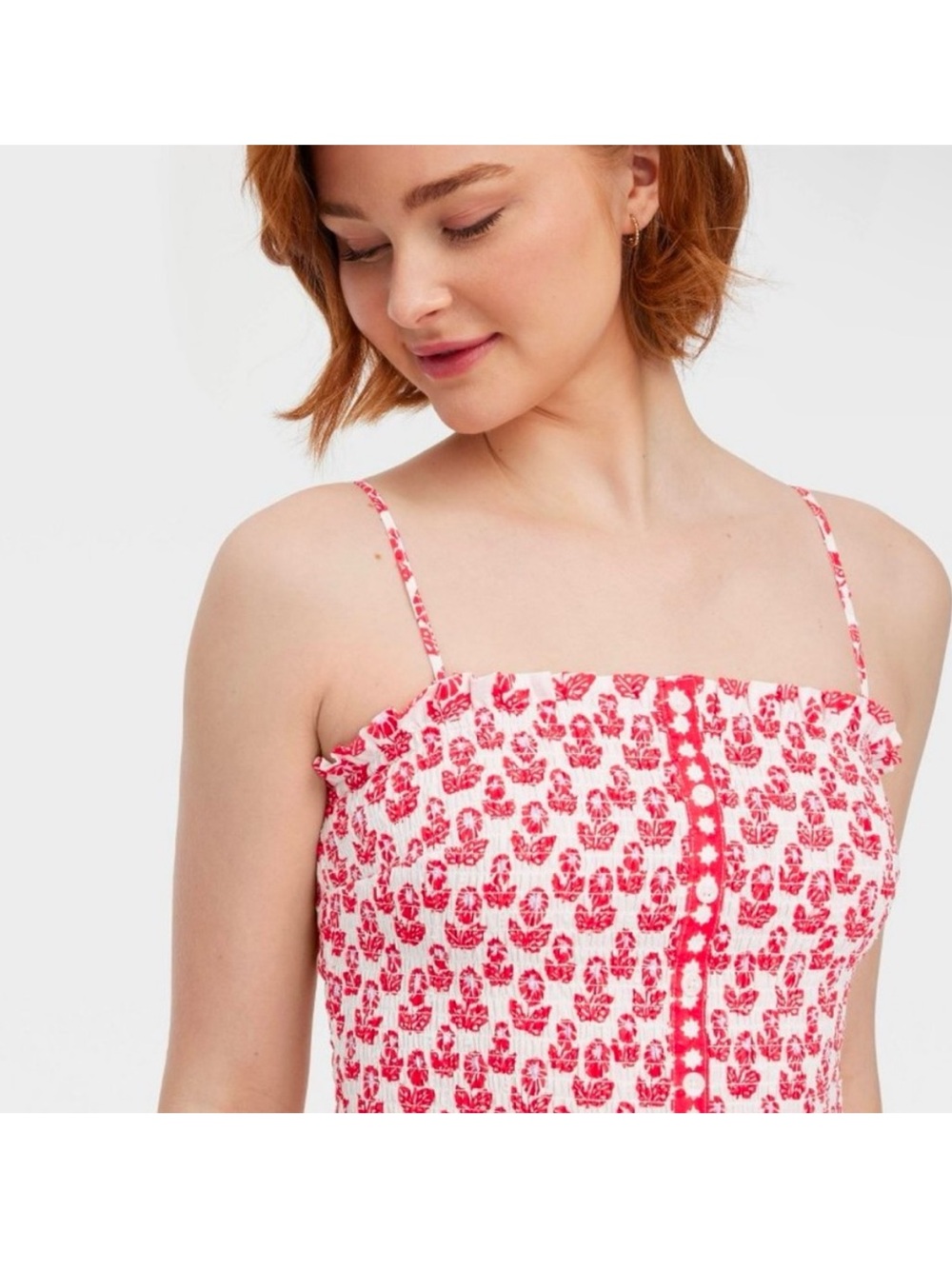 Roller Rabbit x Target Women's Floral Smocked Peplum Top